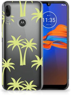 B2Ctelecom Back Case Motorola Moto E6 Plus TPU Siliconen Hoesje Palmtrees