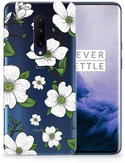 B2Ctelecom Back Case OnePlus 7 Pro TPU Siliconen Hoesje Dogwood Flowers