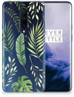 B2Ctelecom Back Case OnePlus 7 Pro TPU Siliconen Hoesje Leaves