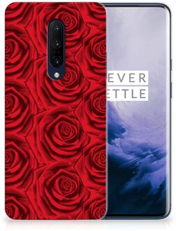 B2Ctelecom Back Case OnePlus 7 Pro TPU Siliconen Hoesje Rood Rose