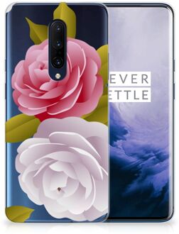 B2Ctelecom Back Case OnePlus 7 Pro TPU Siliconen Hoesje Roses