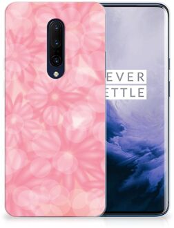 B2Ctelecom Back Case OnePlus 7 Pro TPU Siliconen Hoesje Spring Flowers