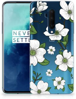 B2Ctelecom Back Case OnePlus 7T Pro TPU Siliconen Hoesje Dogwood Flowers