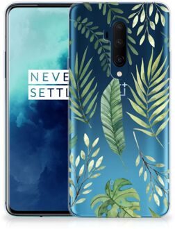 B2Ctelecom Back Case OnePlus 7T Pro TPU Siliconen Hoesje Leaves