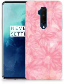 B2Ctelecom Back Case OnePlus 7T Pro TPU Siliconen Hoesje Spring Flowers