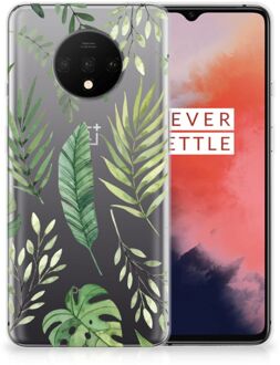 B2Ctelecom Back Case OnePlus 7T TPU Siliconen Hoesje Leaves