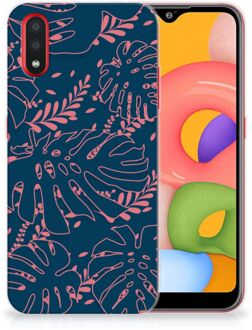 B2Ctelecom Back Case Samsung A01 TPU Siliconen Hoesje Palm Leaves