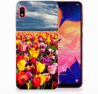 B2Ctelecom Back Case Samsung A10 TPU Siliconen Hoesje Tulpen