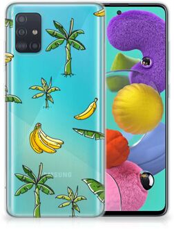 B2Ctelecom Back Case Samsung A51 TPU Siliconen Hoesje Banana Tree