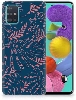 B2Ctelecom Back Case Samsung A51 TPU Siliconen Hoesje Palm Leaves