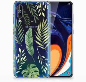 B2Ctelecom Back Case Samsung A60 TPU Siliconen Hoesje Leaves