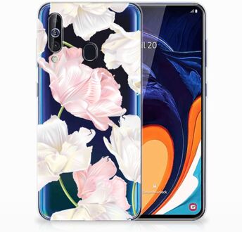 B2Ctelecom Back Case Samsung A60 TPU Siliconen Hoesje Lovely Flowers