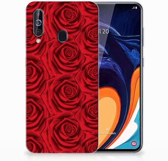 B2Ctelecom Back Case Samsung A60 TPU Siliconen Hoesje Rood Rose