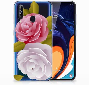 B2Ctelecom Back Case Samsung A60 TPU Siliconen Hoesje Roses