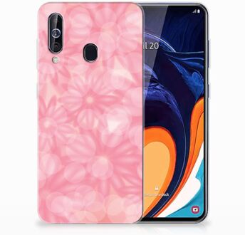 B2Ctelecom Back Case Samsung A60 TPU Siliconen Hoesje Spring Flowers