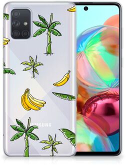 B2Ctelecom Back Case Samsung A71 TPU Siliconen Hoesje Banana Tree