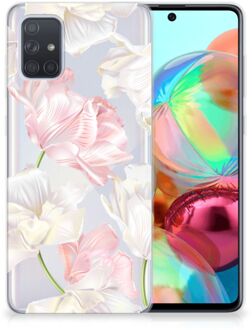 B2Ctelecom Back Case Samsung A71 TPU Siliconen Hoesje Lovely Flowers