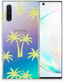 B2Ctelecom Back Case Samsung Note 10 TPU Siliconen Hoesje Palmtrees