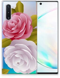 B2Ctelecom Back Case Samsung Note 10 TPU Siliconen Hoesje Roses