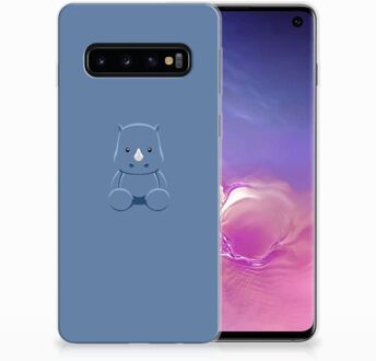 B2Ctelecom Back Case Samsung S10 TPU Siliconen Hoesje Baby Rhino