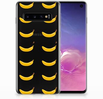 B2Ctelecom Back Case Samsung S10 TPU Siliconen Hoesje Banana