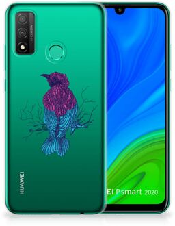 B2Ctelecom Back Case Siliconen Hoesje Huawei P Smart 2020 Telefoonhoesje met Naam Merel