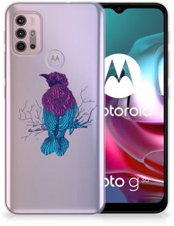 B2Ctelecom Back Case Siliconen Hoesje Motorola Moto G30 | G10 Telefoonhoesje met Naam Merel