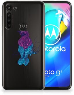 B2Ctelecom Back Case Siliconen Hoesje Motorola Moto G8 Power Telefoonhoesje met Naam Merel