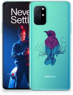 B2Ctelecom Back Case Siliconen Hoesje OnePlus 8T Telefoonhoesje met Naam Merel