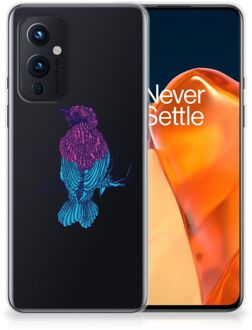 B2Ctelecom Back Case Siliconen Hoesje OnePlus 9 Telefoonhoesje met Naam Merel