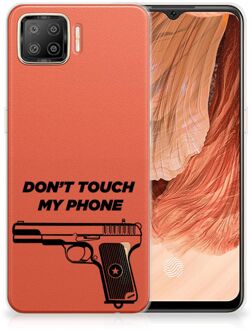 B2Ctelecom Back Case Siliconen Hoesje OPPO A73 4G Telefoonhoesje Pistol Don't Touch My Phone