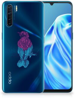 B2Ctelecom Back Case Siliconen Hoesje OPPO A91 Telefoonhoesje met Naam Merel