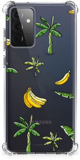 B2Ctelecom Back Case Siliconen Hoesje Samsung Galaxy A72 4G/5G GSM Hoesje met doorzichtige rand Banana Tree