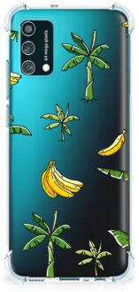 B2Ctelecom Back Case Siliconen Hoesje Samsung Galaxy M02s | A02s GSM Hoesje met doorzichtige rand Banana Tree