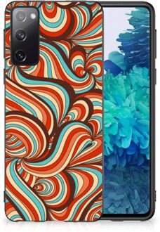 B2Ctelecom Back Case Siliconen Hoesje Samsung Galaxy S20 Smartphone Hoesje met Zwarte rand Retro