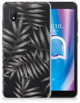 B2Ctelecom Back Case TPU Siliconen Hoesje Alcatel 1B (2020) Smartphone hoesje Leaves Grey