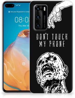 B2Ctelecom Back Case TPU Siliconen Hoesje Huawei P40 Smartphone hoesje Super als Cadeautjes voor Hem Zombie