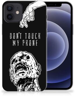 B2Ctelecom Back Case TPU Siliconen Hoesje iPhone 12 | 12 Pro (6.1") Smartphone hoesje Super als Cadeautjes voor Hem Zombie