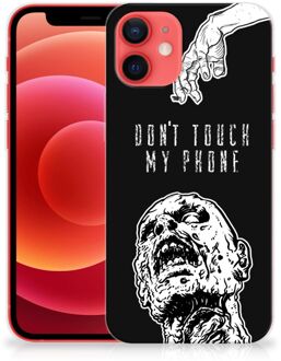 B2Ctelecom Back Case TPU Siliconen Hoesje iPhone 12 Mini Smartphone hoesje Super als Cadeautjes voor Hem Zombie