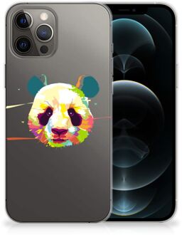 B2Ctelecom Back Case TPU Siliconen Hoesje iPhone 12 Pro Max Smartphone hoesje Panda Color