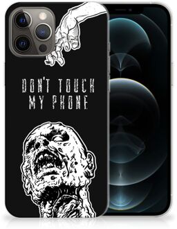 B2Ctelecom Back Case TPU Siliconen Hoesje iPhone 12 Pro Max Smartphone hoesje Super als Cadeautjes voor Hem Zombie