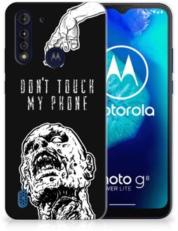 B2Ctelecom Back Case TPU Siliconen Hoesje Motorola Moto G8 Power Lite Smartphone hoesje Super als Cadeautjes voor Hem Zombie