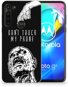 B2Ctelecom Back Case TPU Siliconen Hoesje Motorola Moto G8 Power Smartphone hoesje Super als Cadeautjes voor Hem Zombie