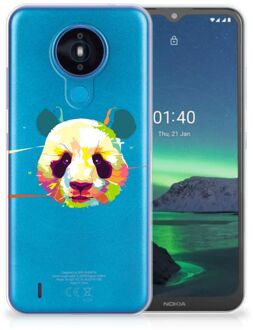 B2Ctelecom Back Case TPU Siliconen Hoesje Nokia 1.4 Smartphone hoesje Panda Color