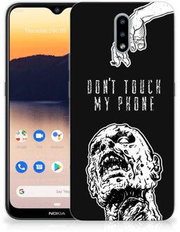 B2Ctelecom Back Case TPU Siliconen Hoesje Nokia 2.3 Smartphone hoesje Super als Cadeautjes voor Hem Zombie