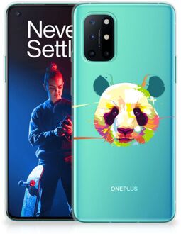 B2Ctelecom Back Case TPU Siliconen Hoesje OnePlus 8T Smartphone hoesje Panda Color