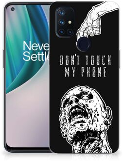 B2Ctelecom Back Case TPU Siliconen Hoesje OnePlus Nord N10 5G Smartphone hoesje Super als Cadeautjes voor Hem Zombie