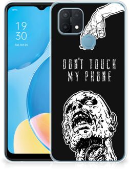 B2Ctelecom Back Case TPU Siliconen Hoesje OPPO A15 Smartphone hoesje Super als Cadeautjes voor Hem Zombie