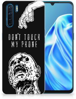 B2Ctelecom Back Case TPU Siliconen Hoesje OPPO A91 Smartphone hoesje Super als Cadeautjes voor Hem Zombie