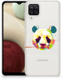 B2Ctelecom Back Case TPU Siliconen Hoesje Samsung Galaxy A12 Smartphone hoesje Panda Color